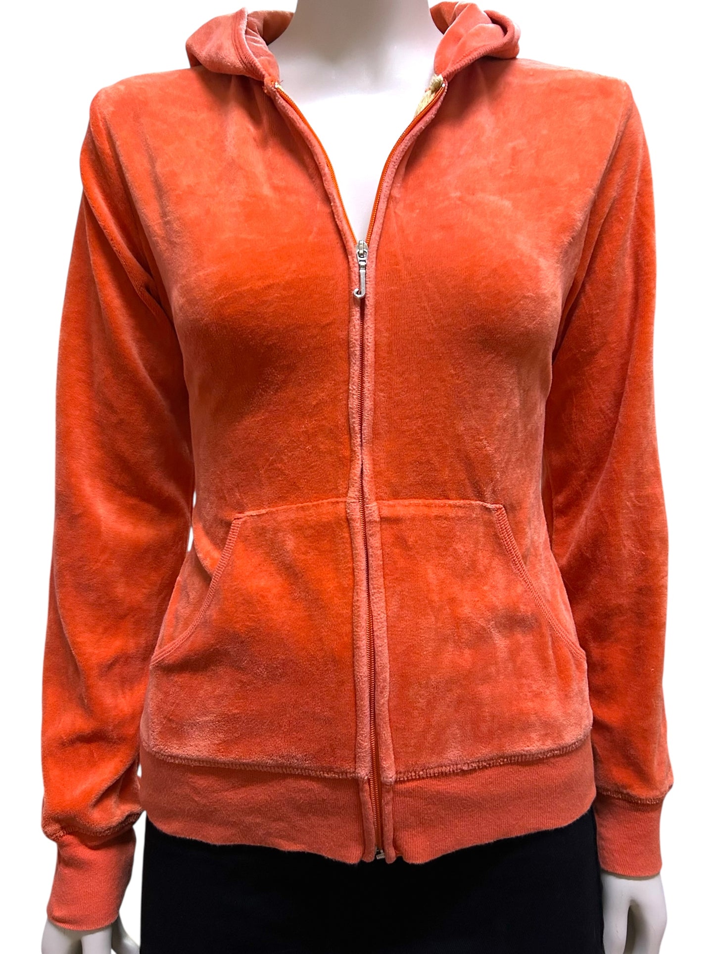 Y2K Juicy Couture Velour Full  Zip Hoodie With Back Hit XL